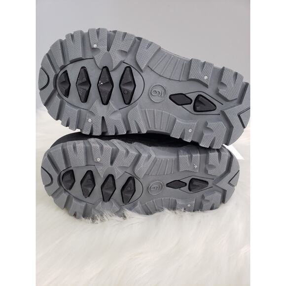 NEW SIZE 9‎ TODDLER KIDS boy girl black gray Water Resistant Shell Winter Boot - Picture 5 of 5
